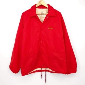 South Shore DET Marine Corps League Jacket Windbreaker Vintage Red Mens L